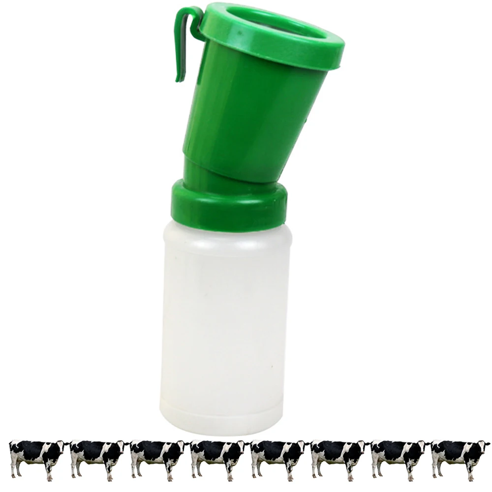 

Foam Action Teat Disinfectant Bottle Bath Non-Returned Cow Nipples Cleaning Breast Medicated Teat Cup Mugs 300ml Capacity