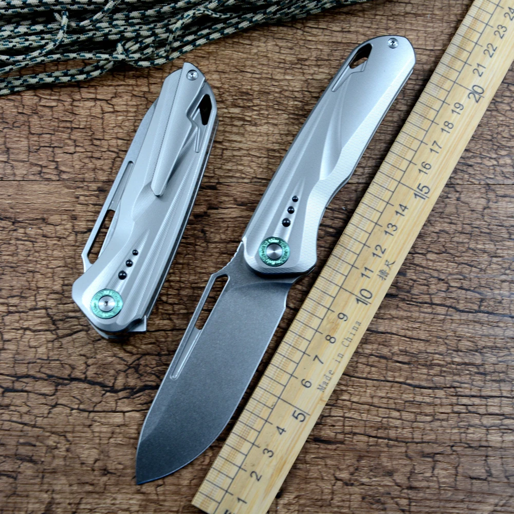 

TWOSUN Gift Hunting Folding Knife M390 Blade Flipper TC4 Titanium Handle for Outdoor Camping TS550