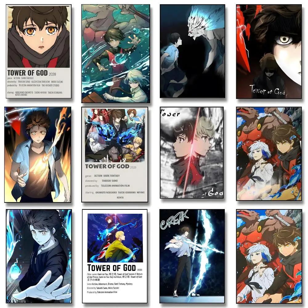 Póster de Manhwa T-Tower of God, impresión para decoración del hogar, ideal para dormitorios, salones y pasillos.