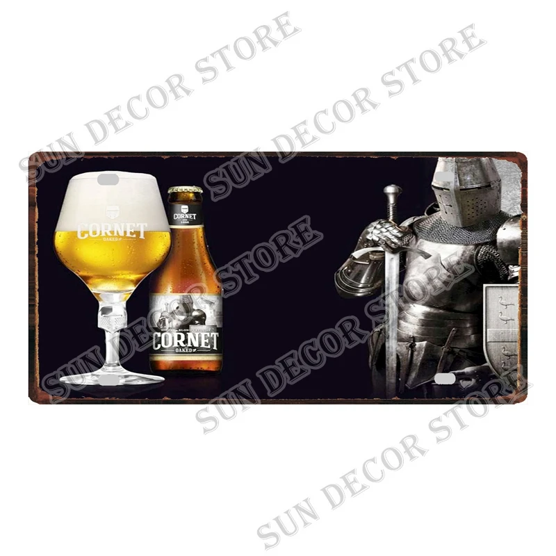 Beer Vintage decoration Metal Sign Plaque Decoration For Room Man Cave Club Metal Wall Signs Plate 6x12 Inch C-446