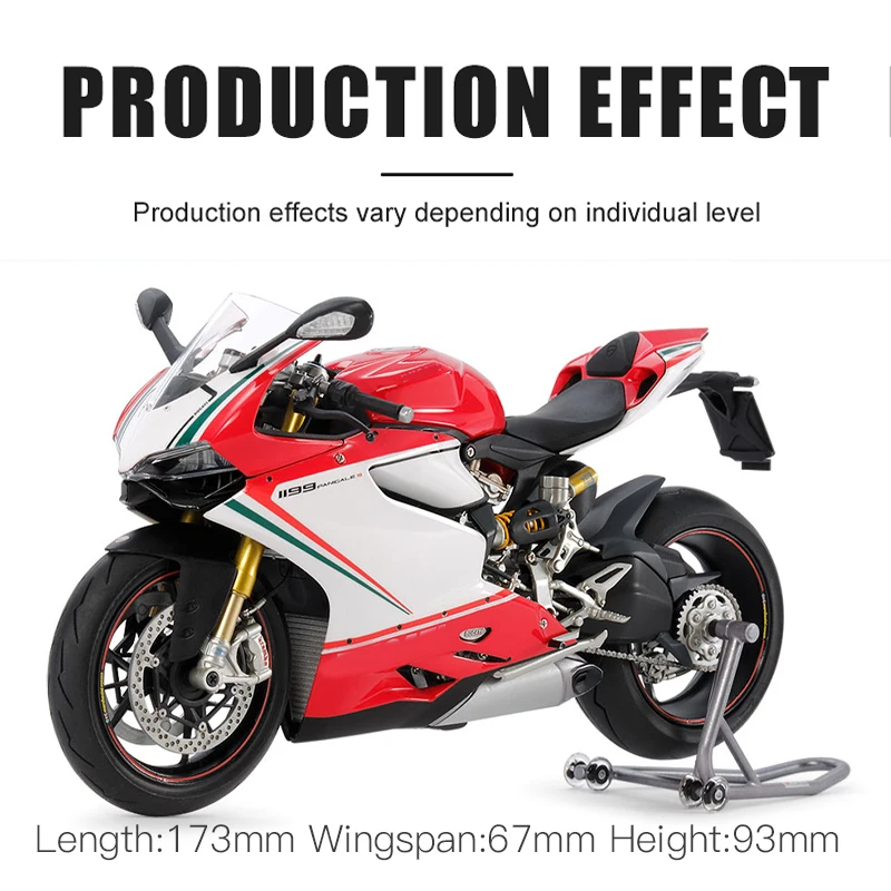 타미야 플라스틱 조립 오토바이 비례 모델 키트 14132 1199 Panigale S Tricolore 1/12 장난감 DIY 컬렉션