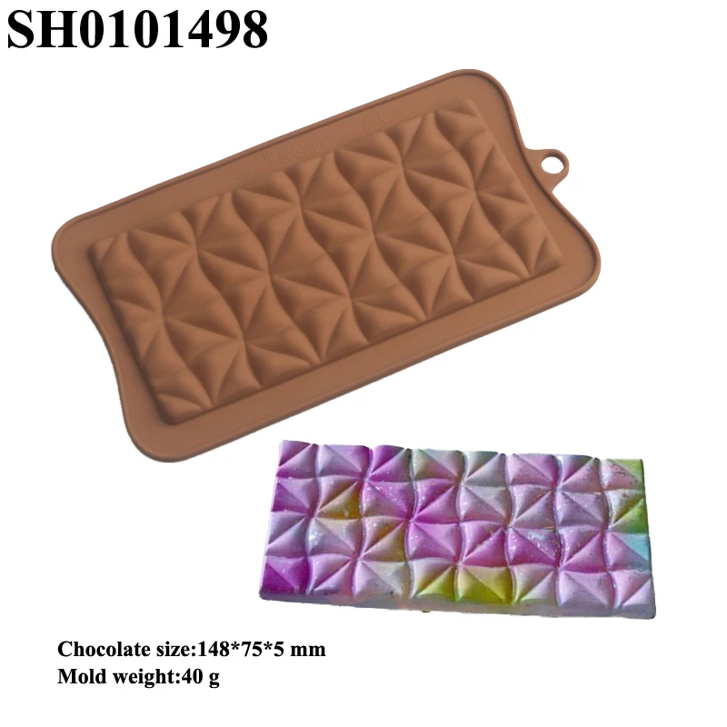 Chocolate Bar Moulds Food Grade Silicone Chocolate Molds 18 Options Available Blocky Choc Candy Mold Confectionery Baking Tools