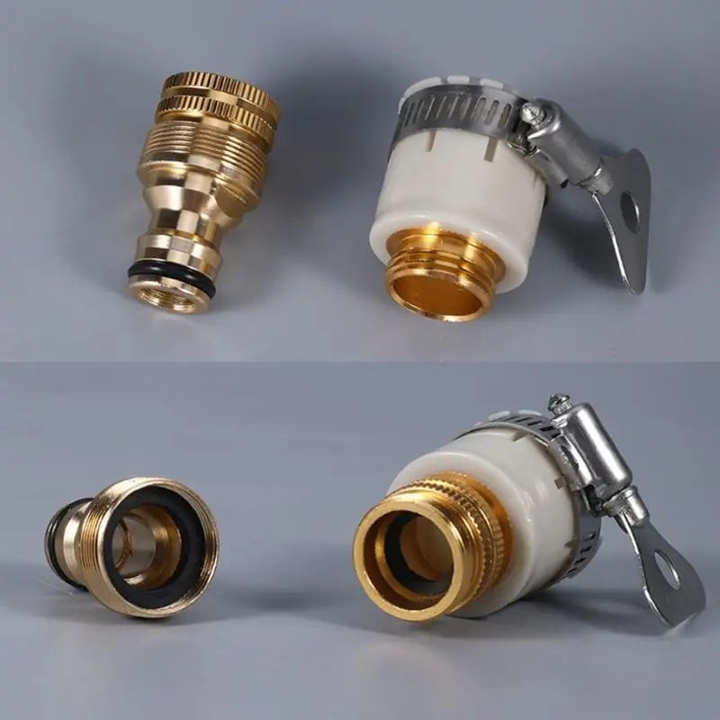 Universal Mixer Hose Tap Connector Faucet Adapter for Threaded Taps Water Hoses C5AD