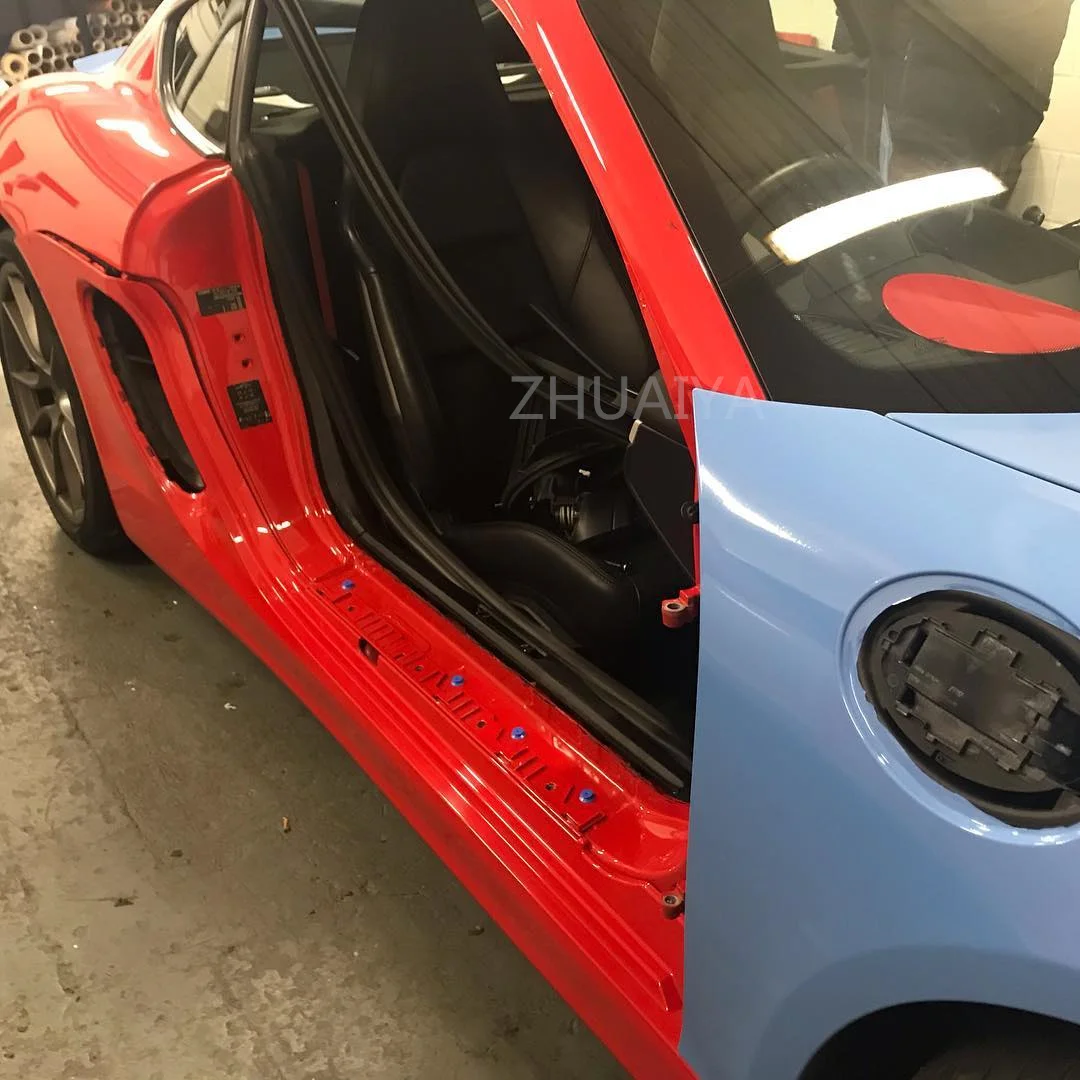 CAR  vinyl wrap Highest quality super gloss Smoke blue vinyl wrap for Vehicle wrap quality Warranty ZHUAIYA