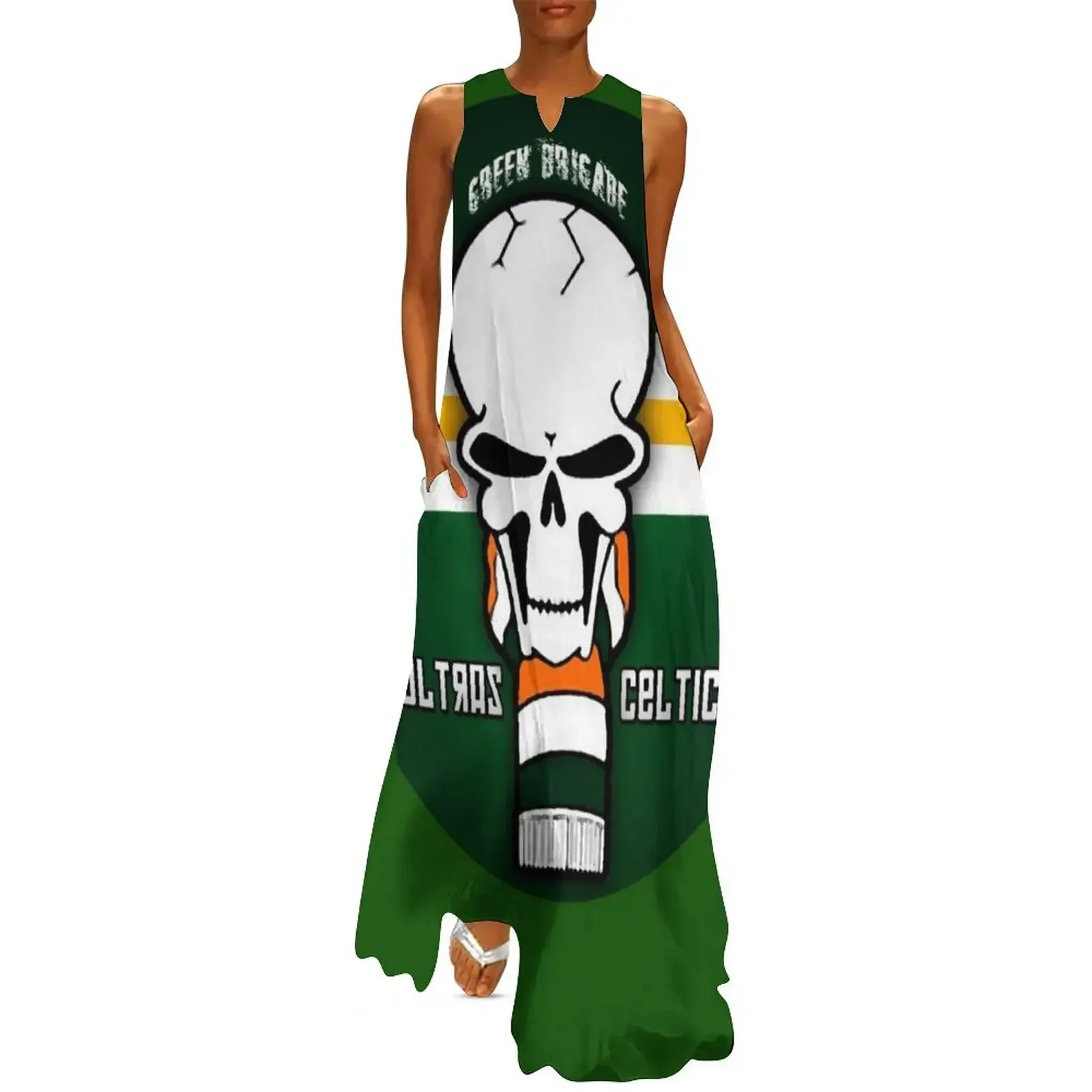 

Green Brigade Long Dress evening dress ladies women's evening dress 2025 Women's skirt