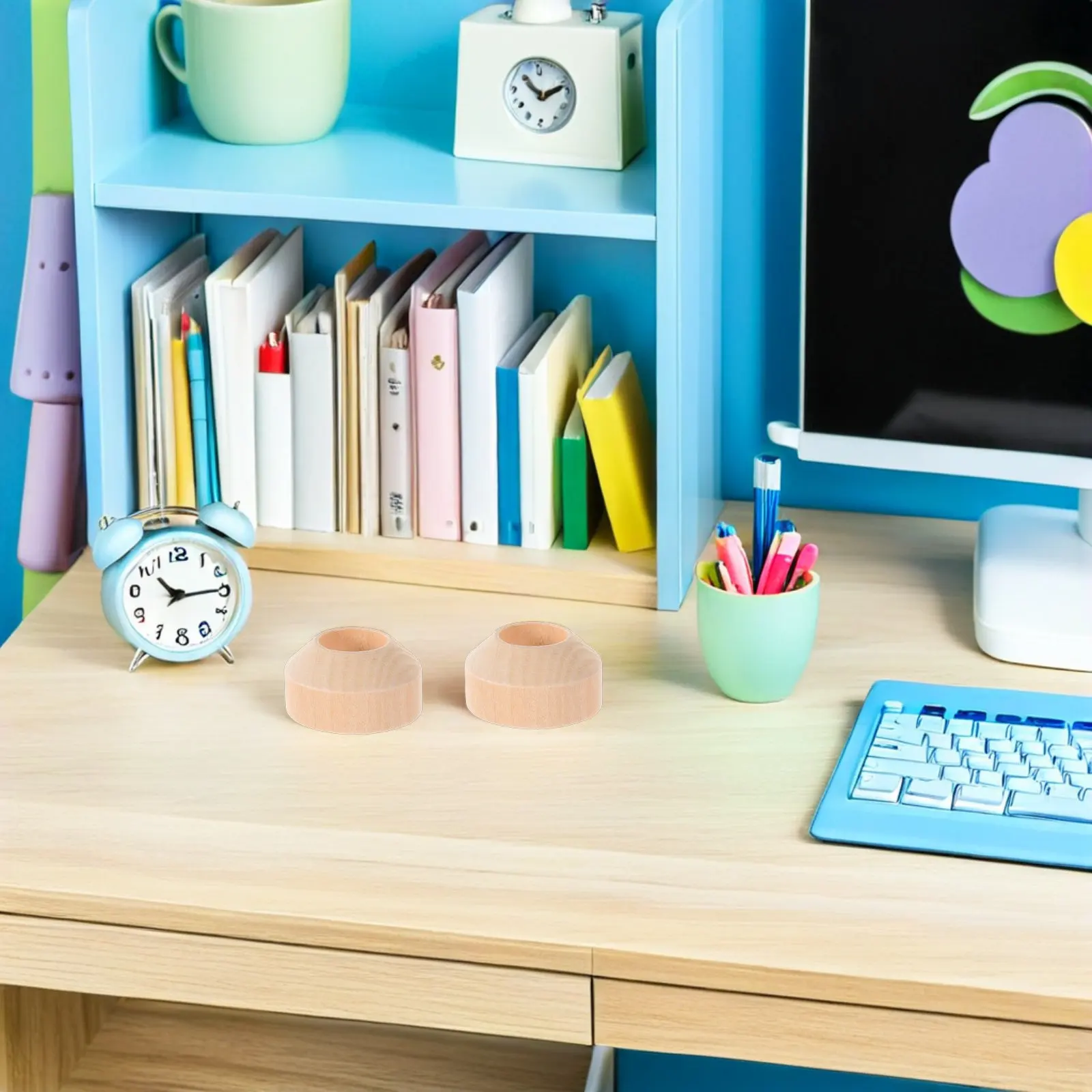 

100 шт. деревянных круглых оснований для крепления, устойчивые подставки для демонстрации, для поделок своими руками, фигурок и кукол