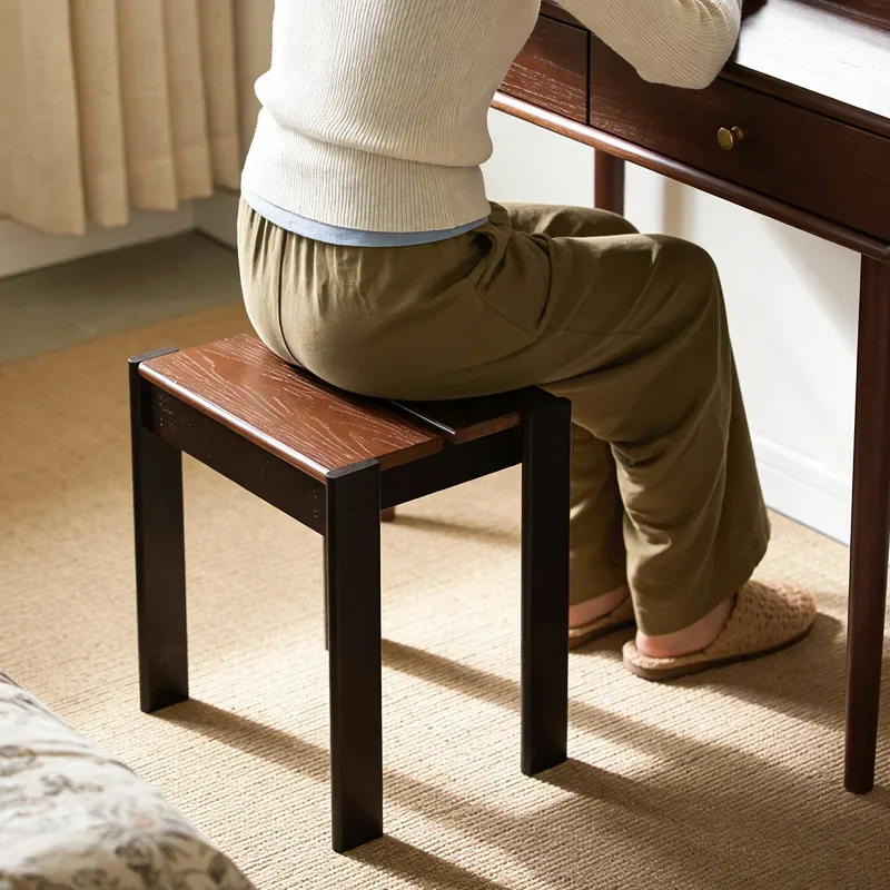 

Household Small Stool Living Room Dining Table Stool Can Be Stored Stacked Round Stool Simple Thickened Spare Board Stool