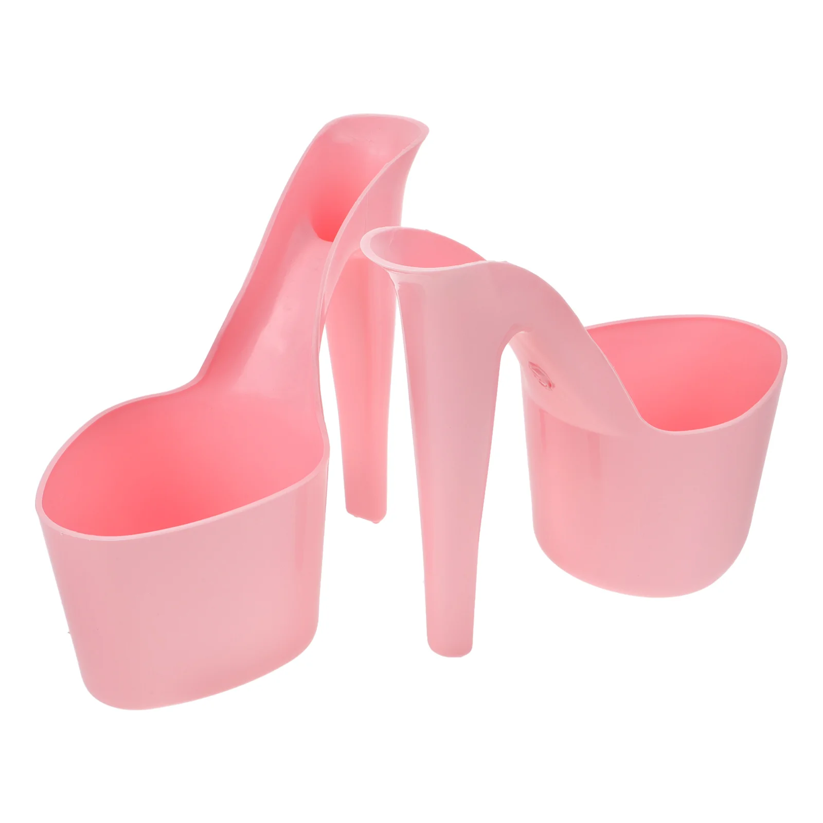 

2pcs High Heel Flower Pots Plastic Planters For Indoor Outdoor Plants Small Succulent Pots Garden Decor Durable