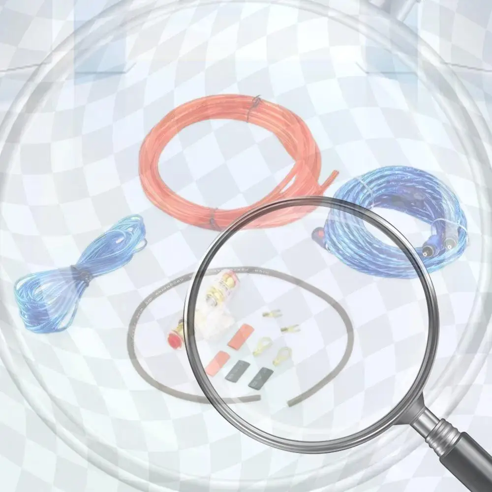 

1500/2000 Вт автомобильный аудио кабель усилителя сабвуфера 8GA 60AMP мощные аудиодинамики комплект проводки для модификации автомобильного аудио динамика