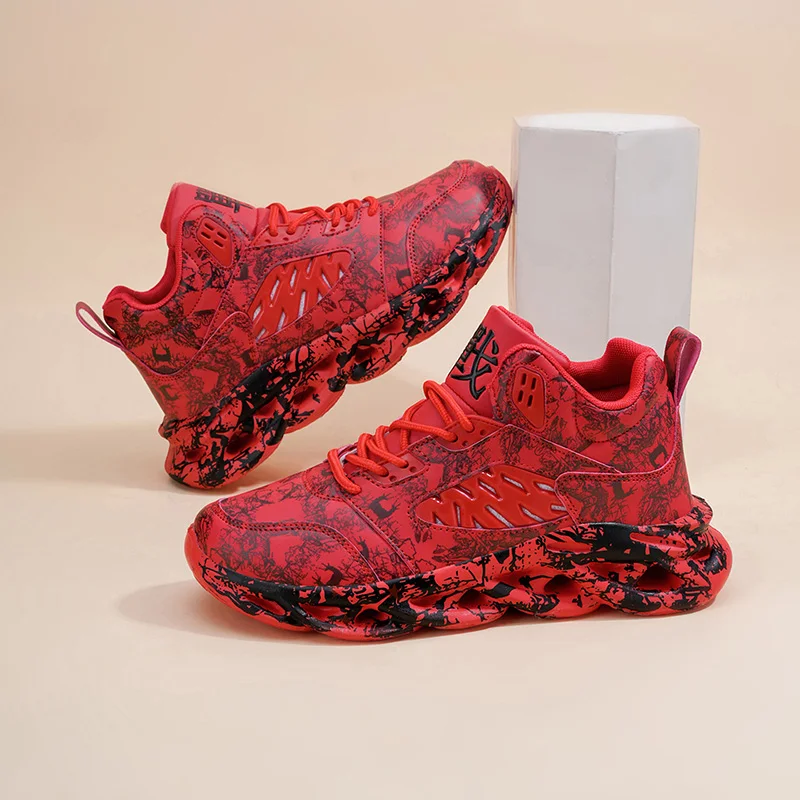 

Men's Athletic Basketball Sneakers Breathable Cushioning Non-Slip Wearable Gym Training Running Shoes for Men And Women