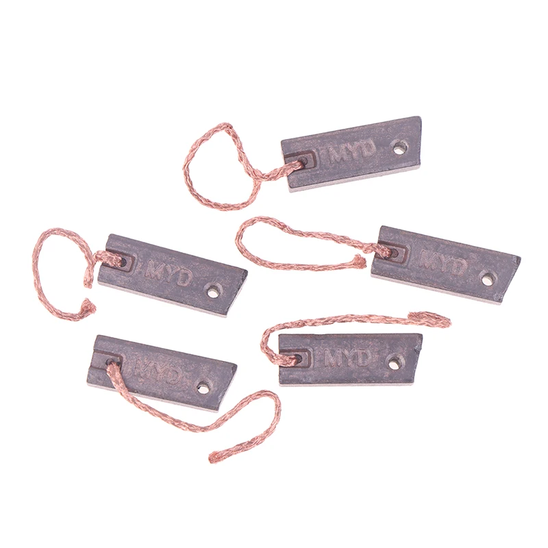 Conjunto de escova de carbono de 5 peças para gerador de carro, adequado para BYD, Ford, Hyundai, Nissan (tamanho: 5x8x22mm)