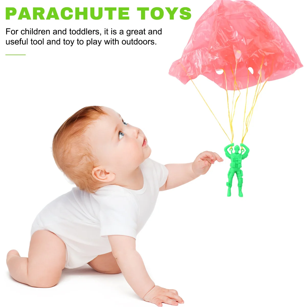 Jouet de parachute éjectant en plastique pour enfants, soldat d'extérieur, lancer à la main, cadeaux pour garçons et filles