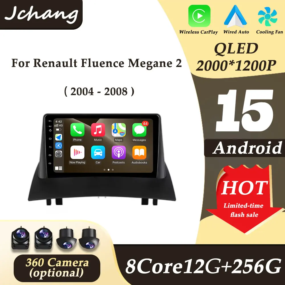 

Android 15 GPS Navi for Renault Fluence Megane 2 2004 - 2008 CarPlay Touch Screen Car Radio Multimedi Player WIFI DSP Head Unit
