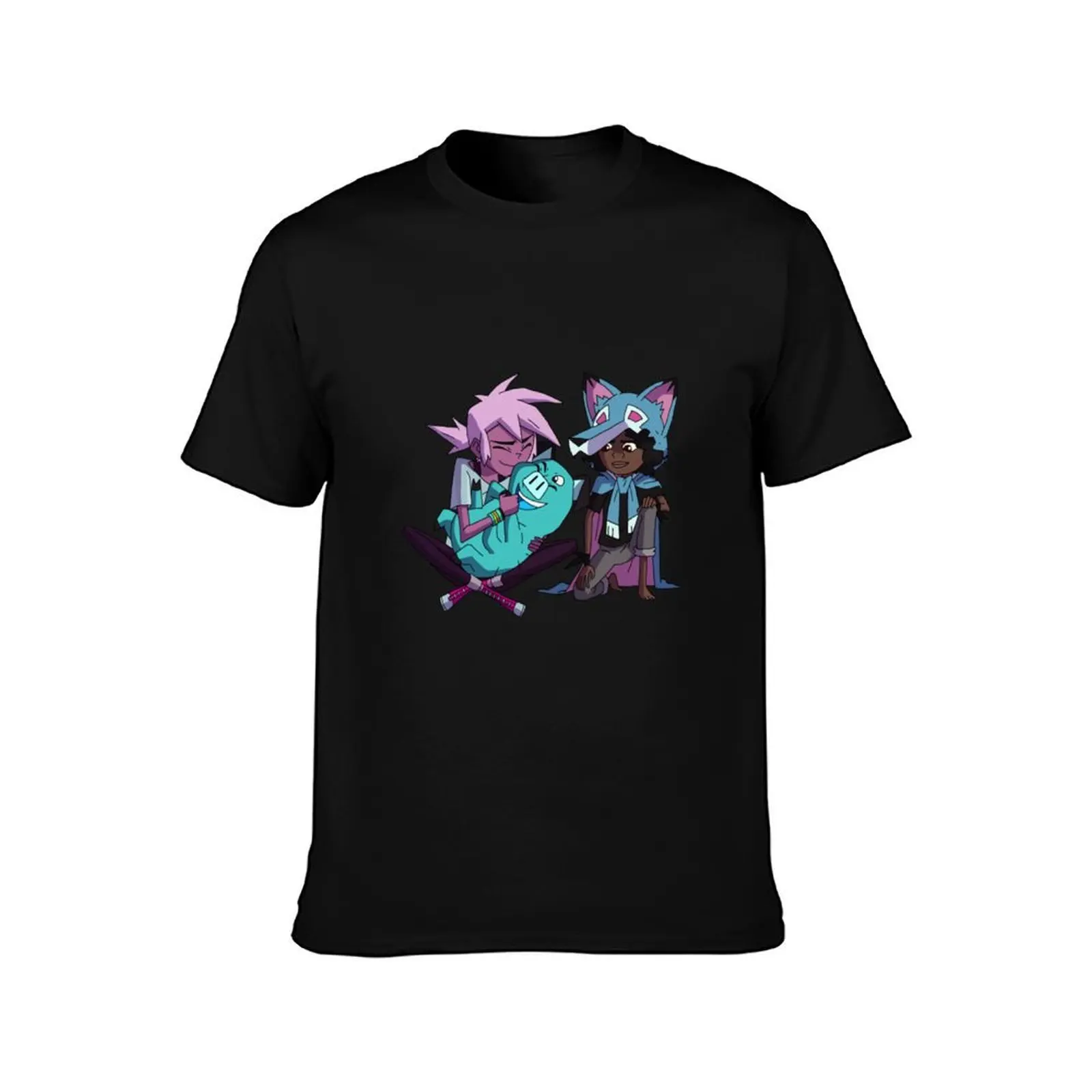 Kipo, Wolf _amp_ Mandu - Kipo And The Age Of Wonderbeasts T-Shirt man t shirt cotton high quality T-Shirt