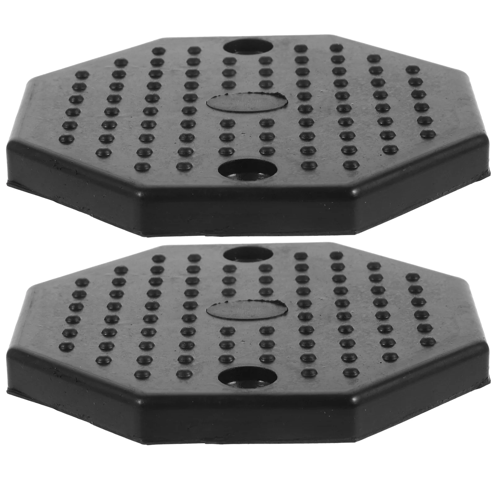 

2 Pcs Rv Accessories Lift Pad Floor Jack for Stand Bottle Beef Tendon Rubber Mat Pads Pinch Welds Black