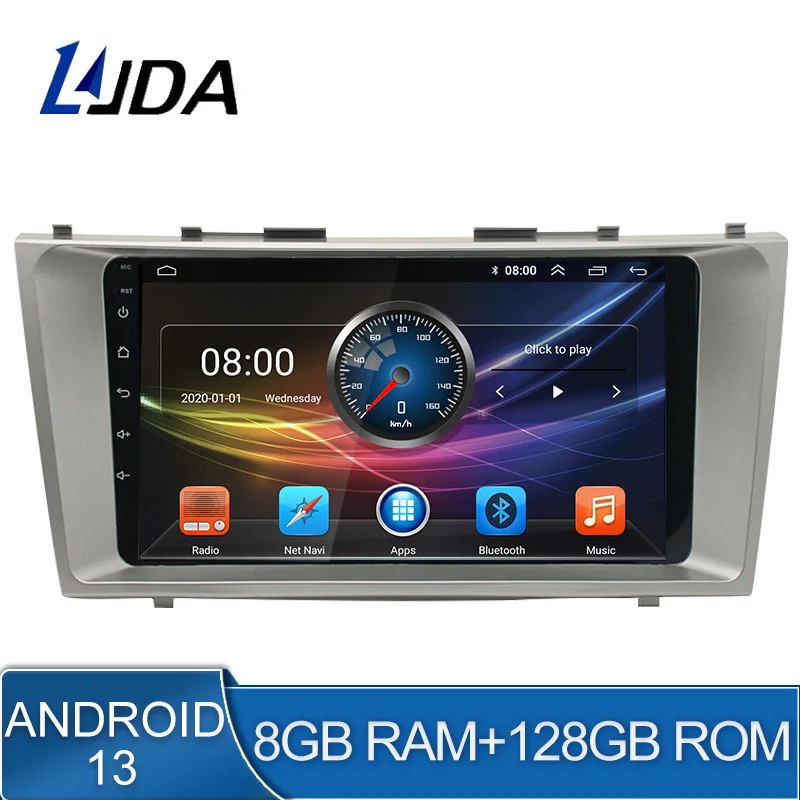 

LJDA Android 13 2 Din Car Radio For Toyota Camry 7 XV 40 50 2006 - 2011 Car Multimedia Player Stereo Auto Audio GPS DVD Video