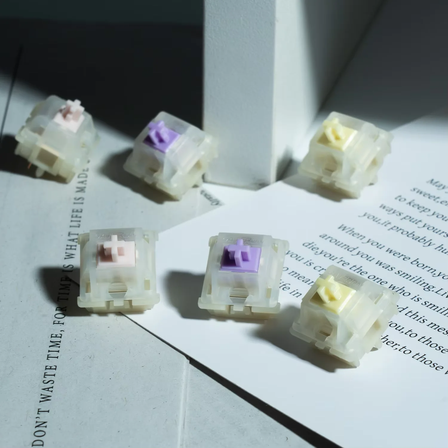 GATERON G PRO Milky Silent Switch 5Pin Linear Tactile Silent Heavy Tactile Creamy Mechanical Keyboard Switch Prelubed KS-3X1 ROP