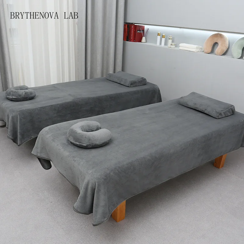Massage Therapy Beauty Bed Towel Beauty Salon Bedsheets with Large Holes Sized Bed Sheets are Moisture Absorbing and Breathable