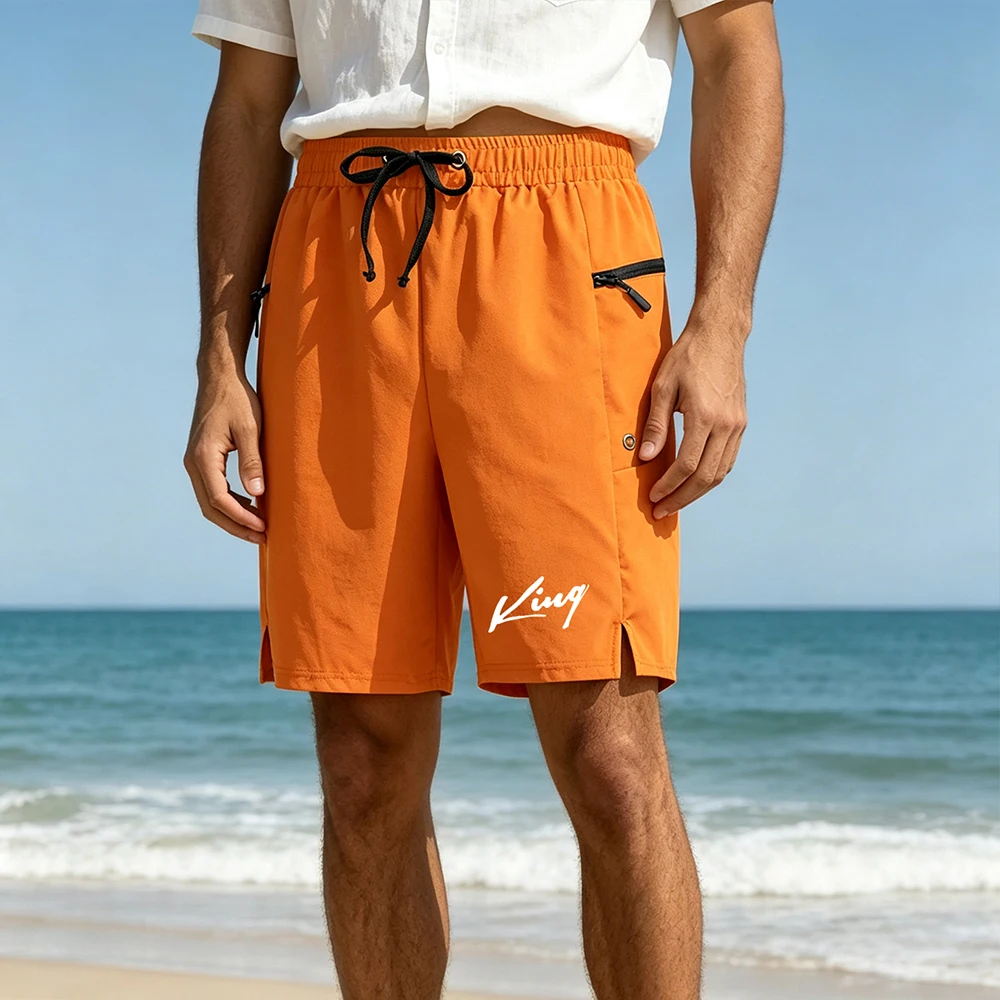 Letter Tray Desk - Men Casual Shorts Cursive King Letter