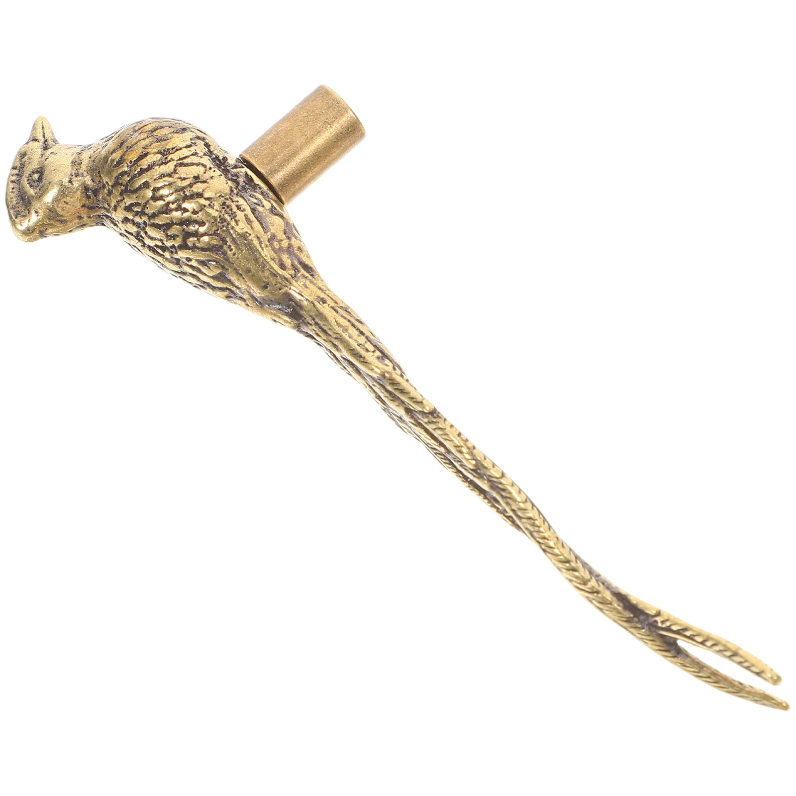 

Brass Door H Cabinet Knobs Pull Decorative Single Hole Chinese Bird Design Furniture Hardware Durable Reliable