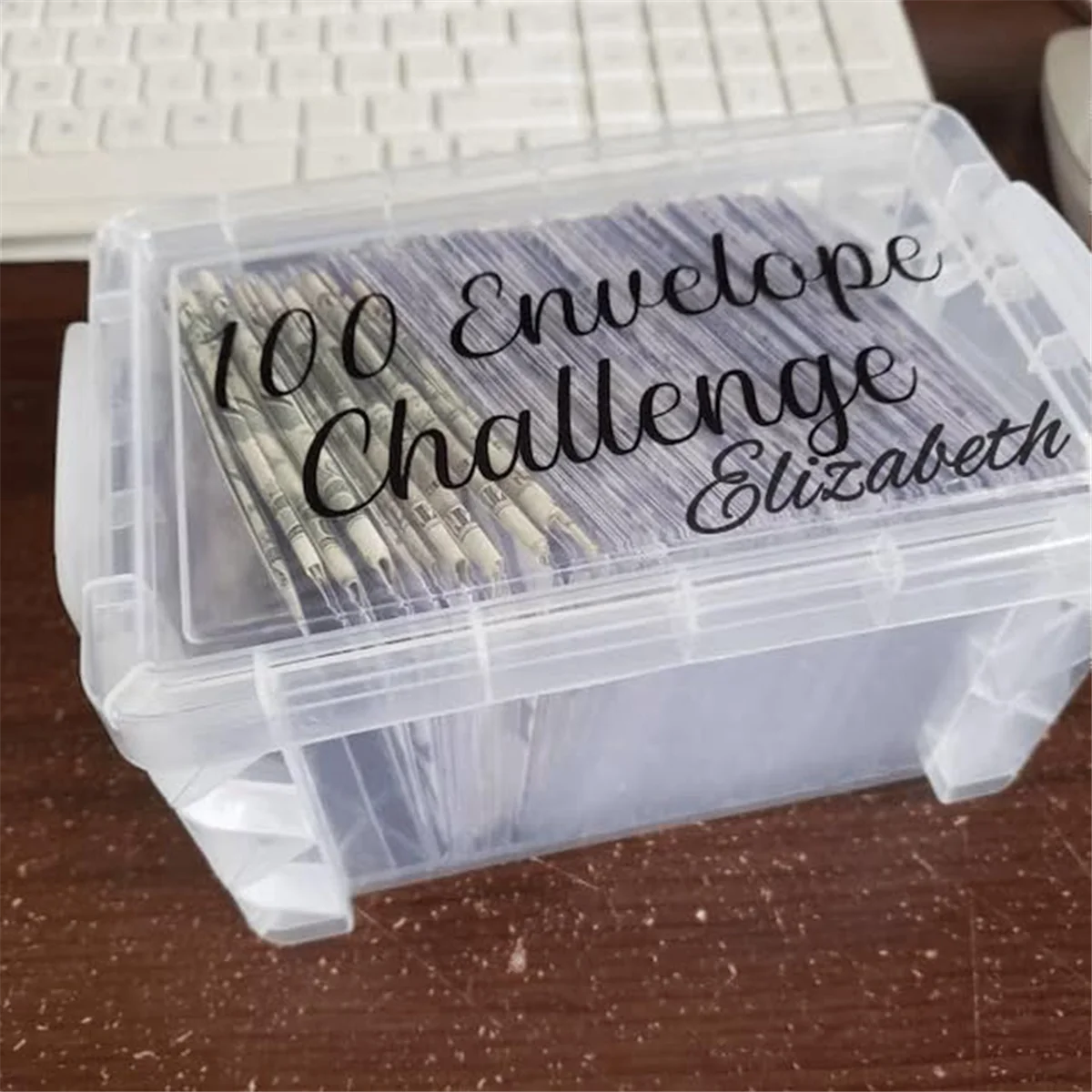 100PCS Envelope Challenge Box Set, Budget Planner Book for Budgeting