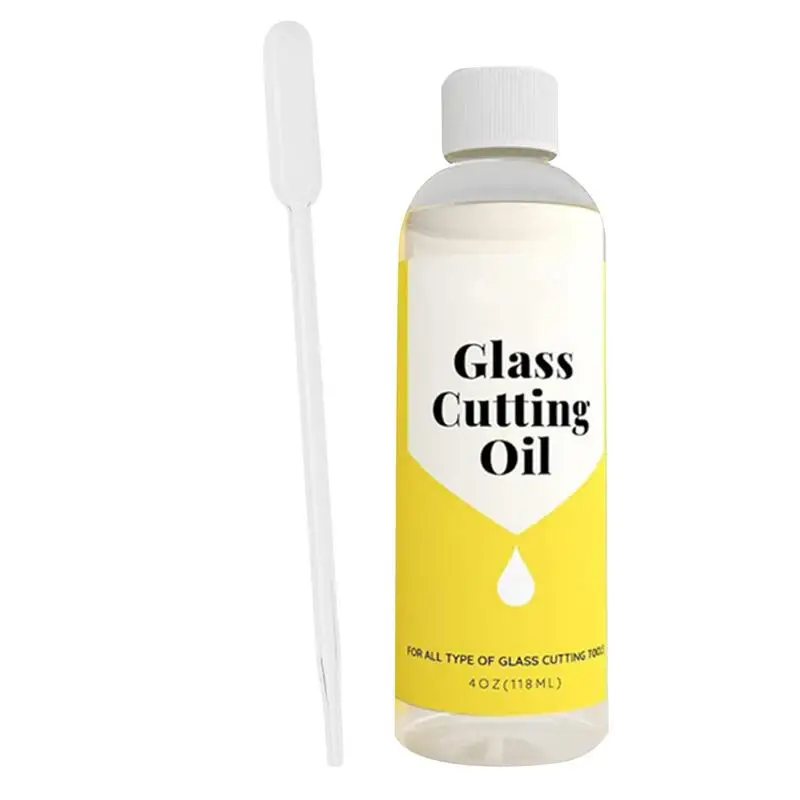 Glass Cutting Fluid Glass Cutter Tool Oil Multipurpose 120ml Easy To Use Cutter Oil For Bottles Various Glass Cutting Tools And