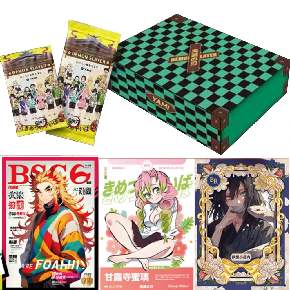 Demon Slayer Karte Devil Killer Seltene PET Deluxe Edition Karten Nezuko Tanjiro Kanawo Anime Charakter Sammlung Karten Spielzeug Geschenke