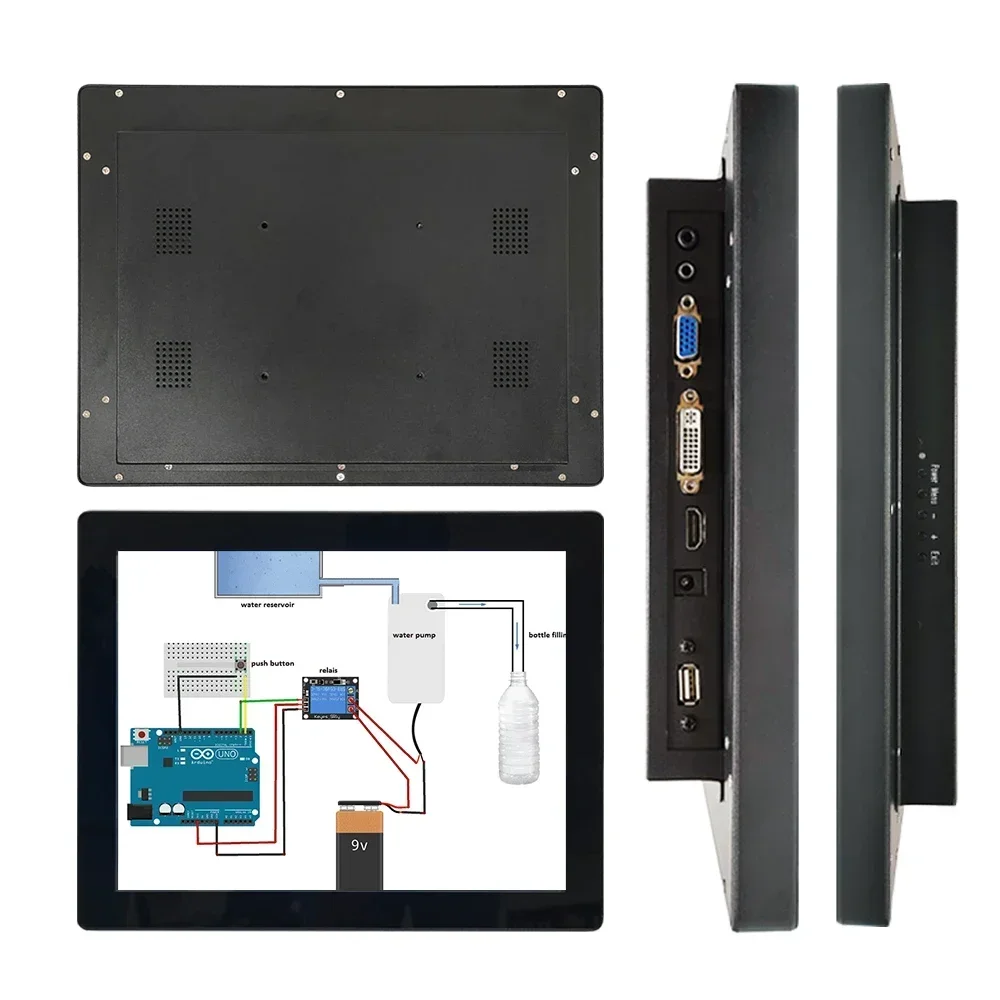 Best Wholesale OEM 15 Inch Industrial Monitor With RS485 And Modbus Communication Protocol Support Industrial Monitor