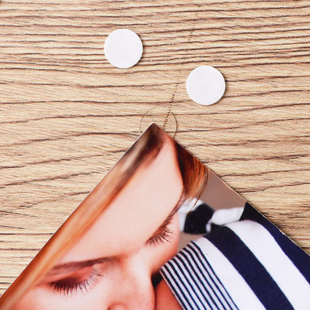 500 Pcs Round Double Sided Adhesive Tape Dots Clear Acrylic Circle Sticker Strong Sticky Tack Removable Poster Putty