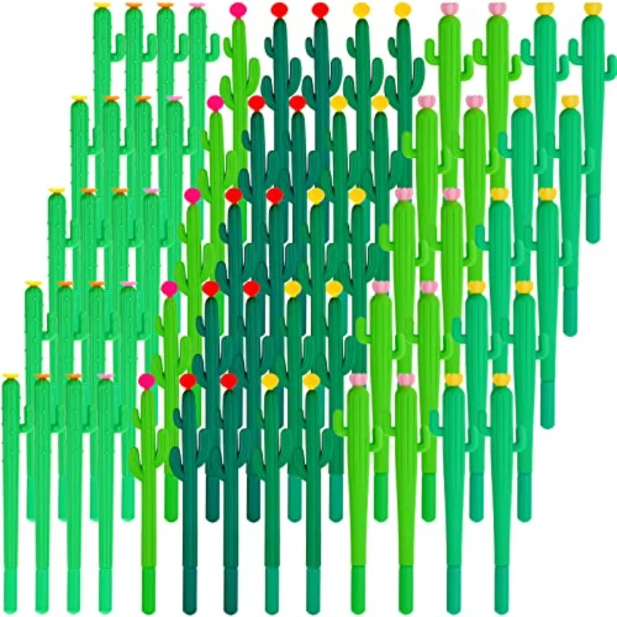 

100 шт. ручек-роллеров в форме цветка, милые гелевые ручки с черными чернилами для письма, подарок для офиса и студентов, забавные