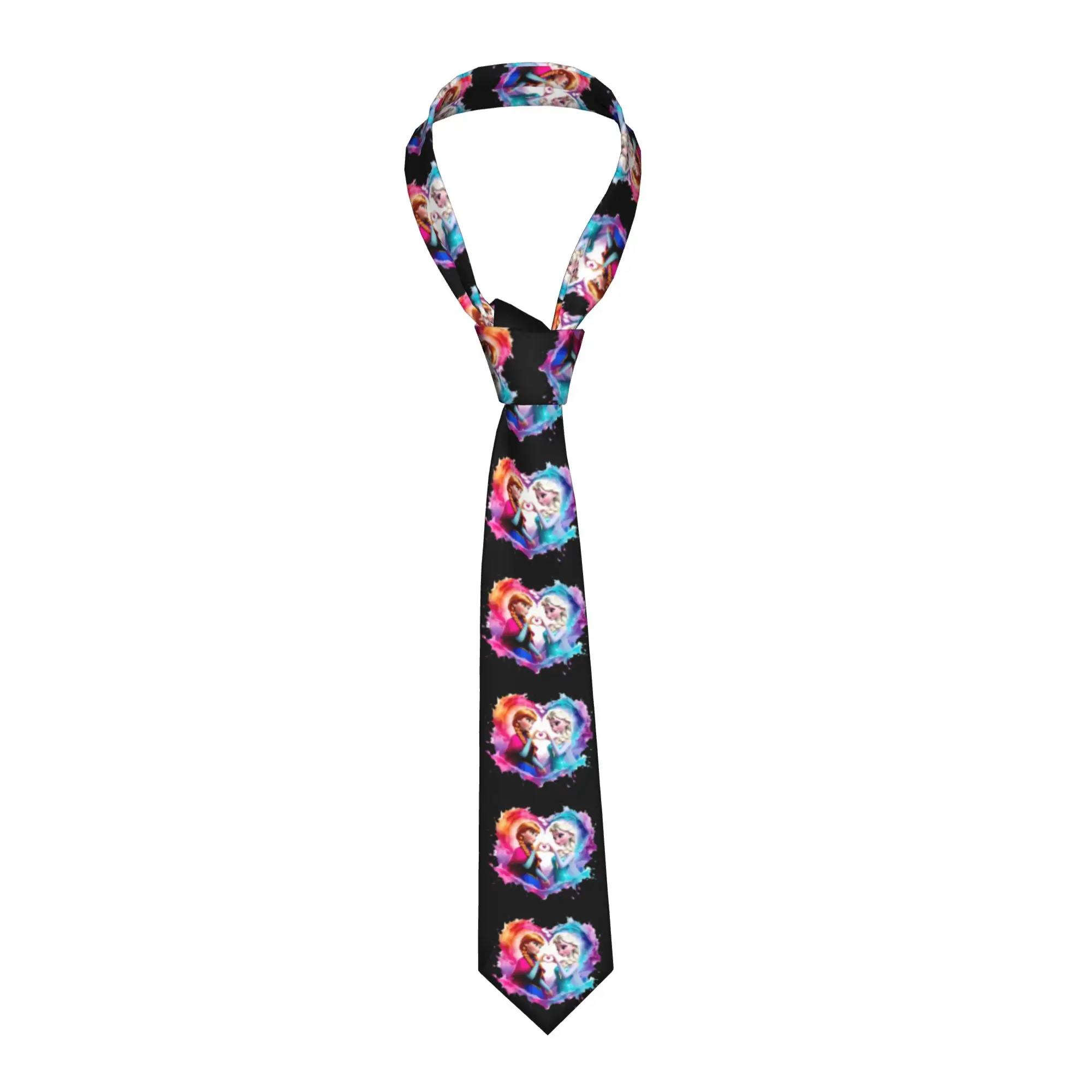 

Мужские шелковые галстуки с мультяшным принтом в стиле аниме и фэнтези (по мотивам фильма «Холодное сердце») для свадьбы