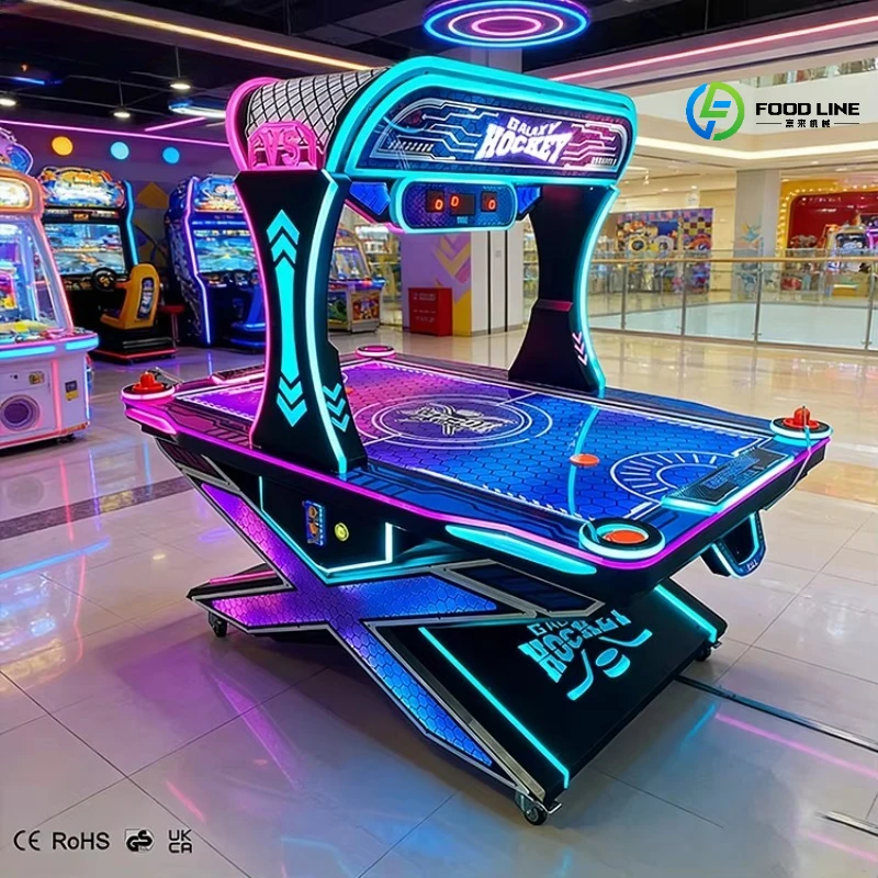 2026 New Coin Operated Air Hockey Table Arcade Game Machine RGB Lights Spanish Support Interactive Sport Amusement Customized