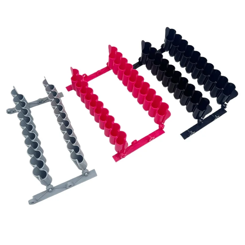6Pcs Dental Composite Resin Syringe Storage Rack Plastic Dispenser Stand Box for Resin Adhesive Applicator