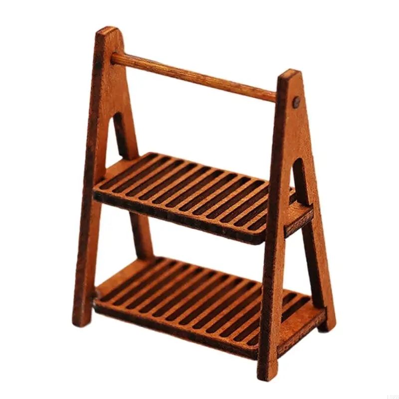 

1:12 миниатюрная деревянная полка для торта цветочника