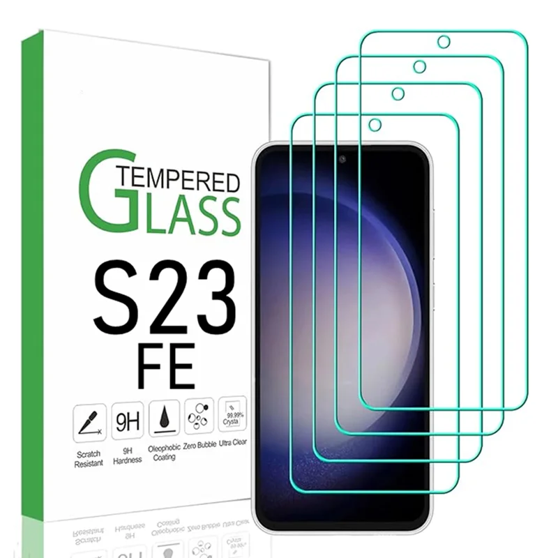 Unlock Protective Tempered Glass For Samsung Galaxy S23 FE Galaxy s23FE GalaxyS23FE S23FE HD Anti-scratch Screen Protector Film