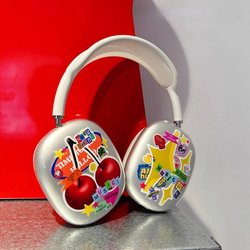 

Защитный чехол для наушников Auupoint для AirPods Max 1 AirPods Max 2, силиконовый материал, прозрачный мягкий корпус, прохладный и модный