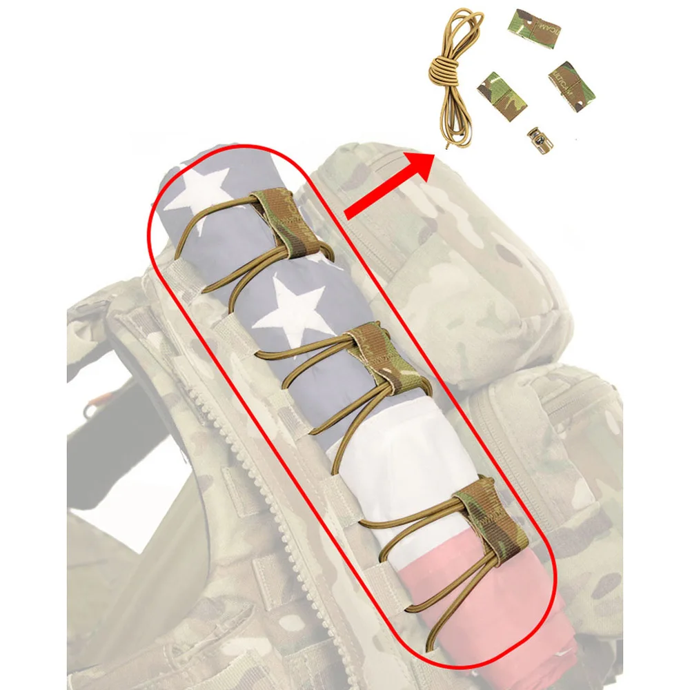 

Многофункциональная застежка для хранения, тактические аксессуары для рюкзака, флаг, Пряжка для подключения, доступна с сумкой MOLLE
