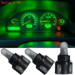 10pcs LED modified light non-pole light T5 74 w1.2W W3W Car dashboard indicator light, Volvo s 60 dashboard backlight light
