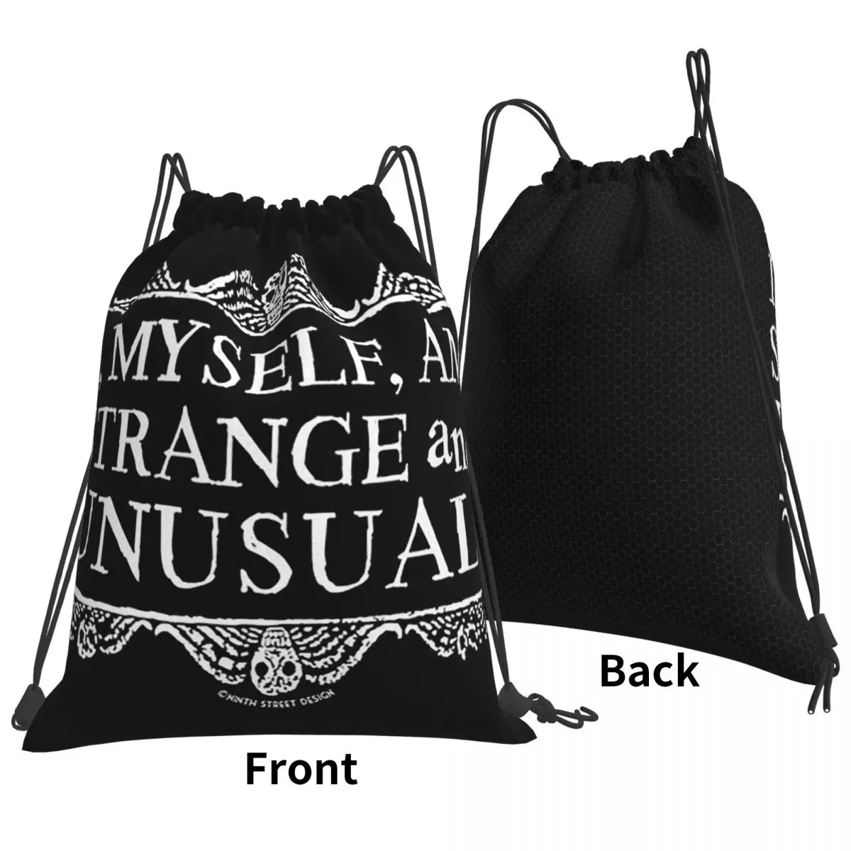 I, Myself, Am Strange And Unusual. Backpacks Fashion Drawstring Bundle Pocket Sports Bag Book Bags for Travel School