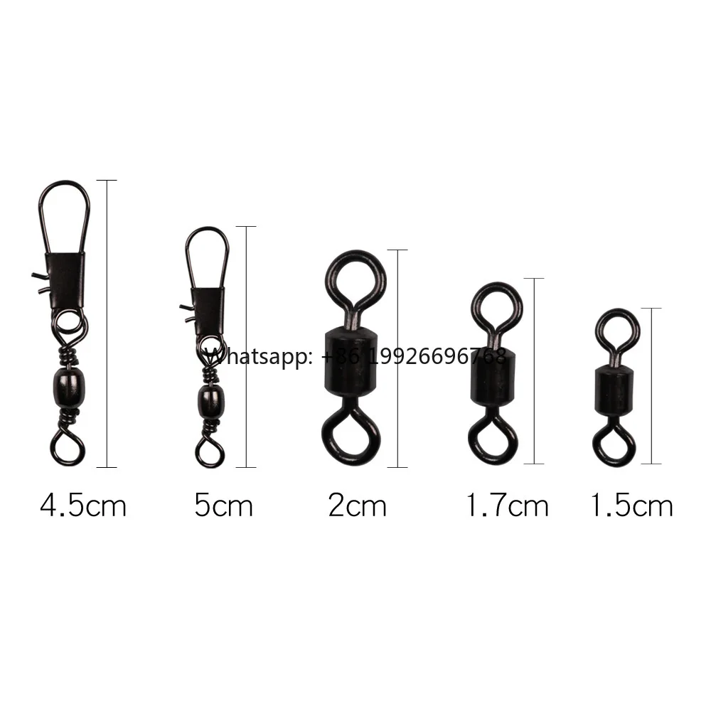 

50 Pieces of 8-shaped Ring and B-shaped Bottle Type Swivel Connector Fishing Accessories Set 120g manufacturer