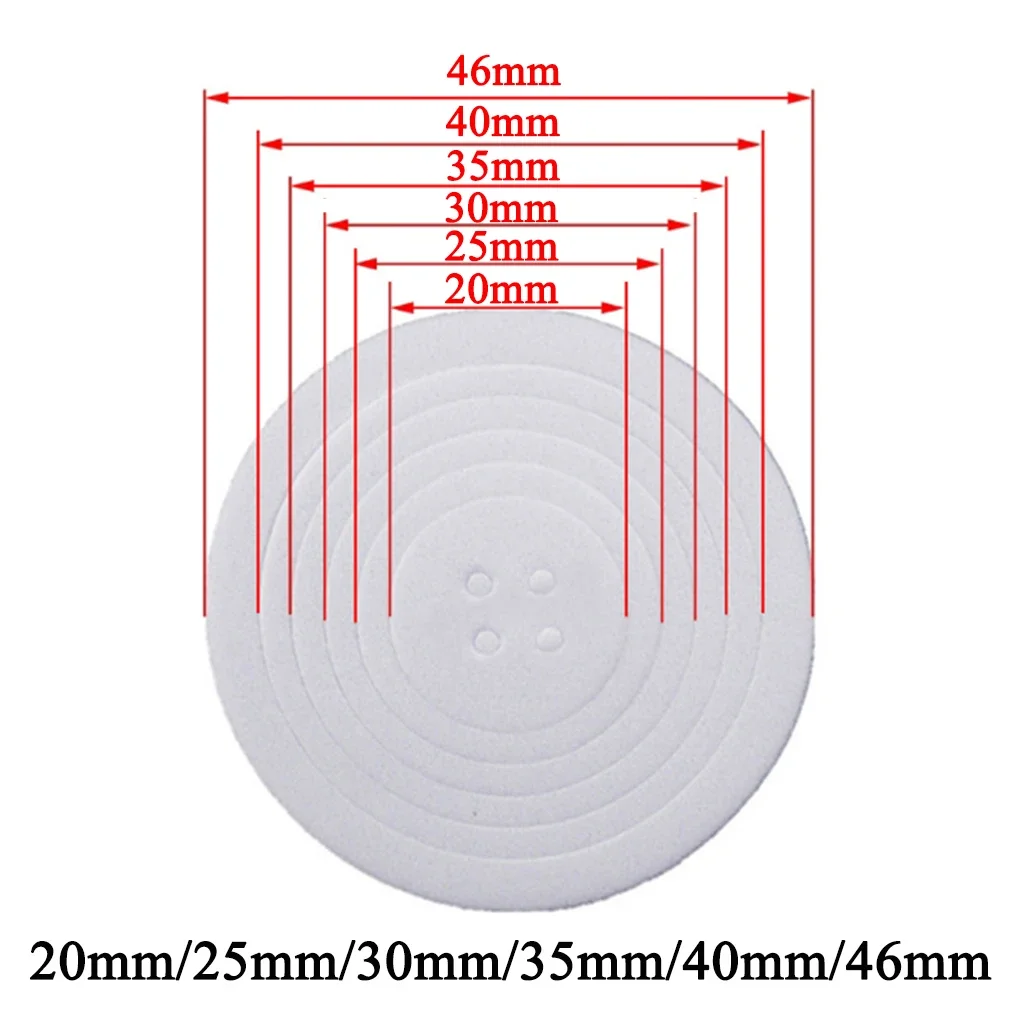 50Pcs Coin Collecting Foam Gaskets White EVA Pads 20mm/25mm/30mm/35mm/40mm/46mm Rings for Coin Storage Protect (No Coin Capsule)