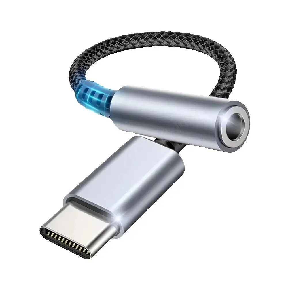 Hot Sale Type C to 3.5mm Audio Jack Adapter, USB-C Aux Earphone Converter Cable for Samsung Xiaomi Huawei Oneplus