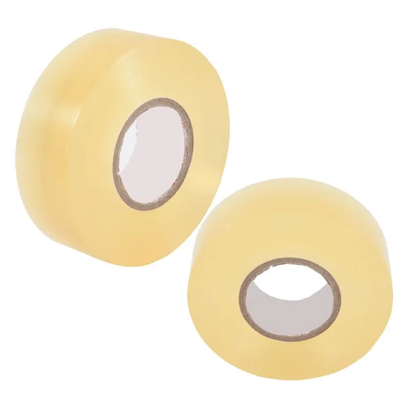 HOES-2Pack Hockey Tape Multipurpose Clear Shin Pad Sock Tape Roll Sports Gear 2.4Cmx28m