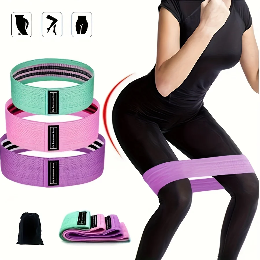 1/3pcs Stretch Squat Resistance Band, Hip Fitness Tension Band, Yoga Stretch Training Band