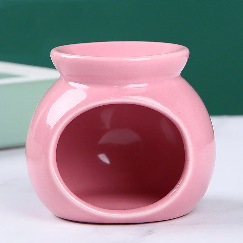 Porseleinen Aromabrander Essentiële Olie Furance Mini Kaarshouder Effen Kleur Keramiek Ambachten Geurartikel Woonkamer Home Decor