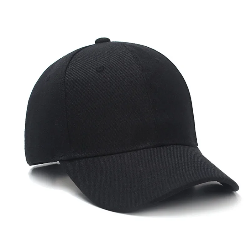 Summer Adult Unisex Simple Woman Black Adjustable Baseball Cap White Dad Hip hop Hats for Men 16 colors