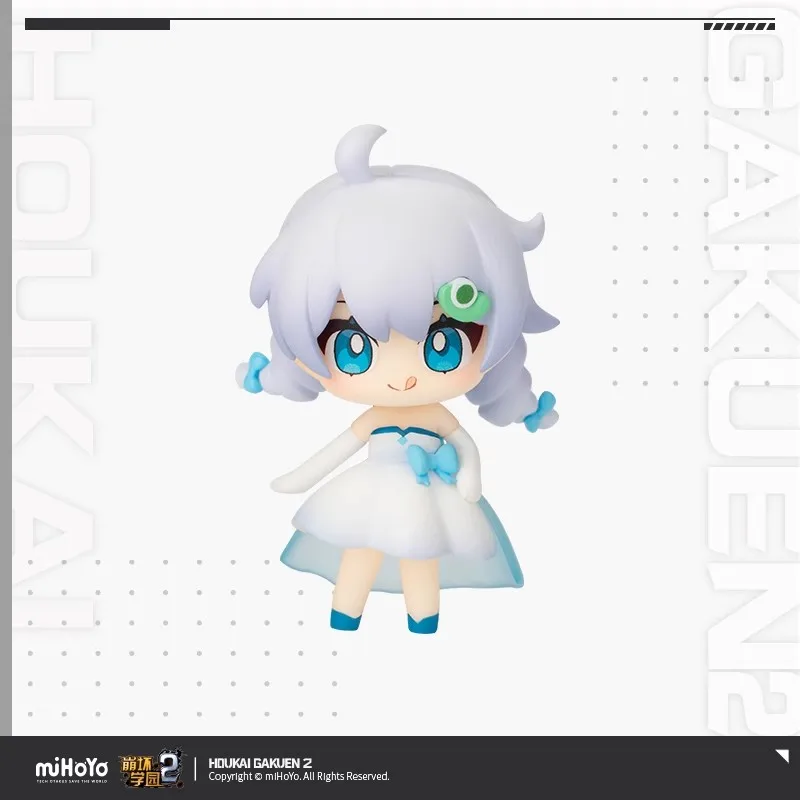 

Официальная фигурка Houkai Gakuen 2 Kiana — Pure White Hymn Q Box miHoYo, периферийный подарок в стиле аниме