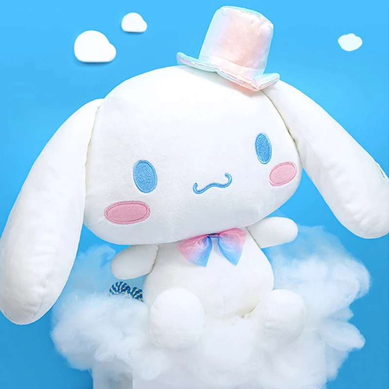 Sanrio Kawaii kolorowe Cinnamoroll Cartoon śliczne nadziewane zabawki Plushier miękka poduszka prezent urodzinowy pluszowe lalki prezent dla