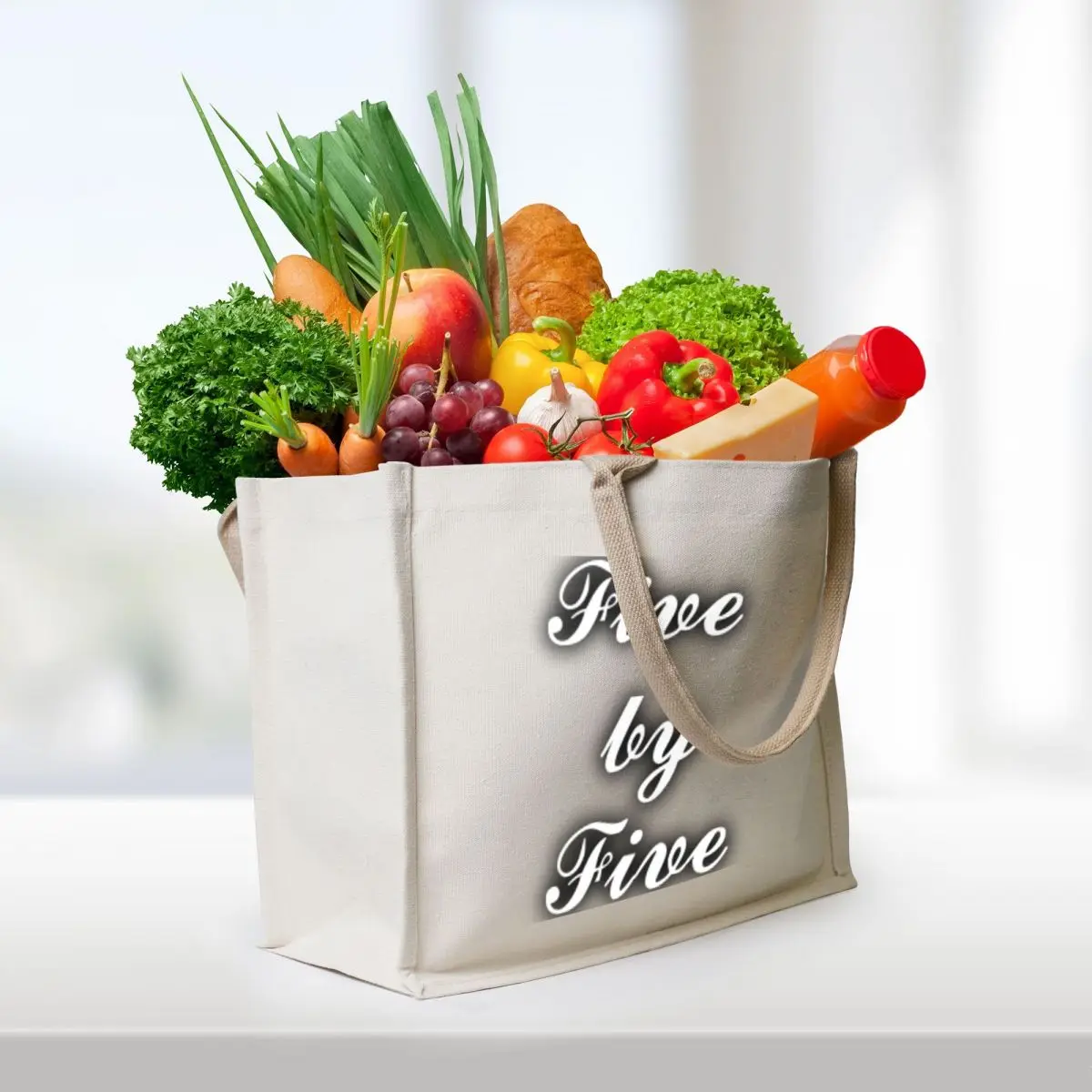 Five by Five Tote Bag the tote bag free delivery bags eco pack Shopping bags