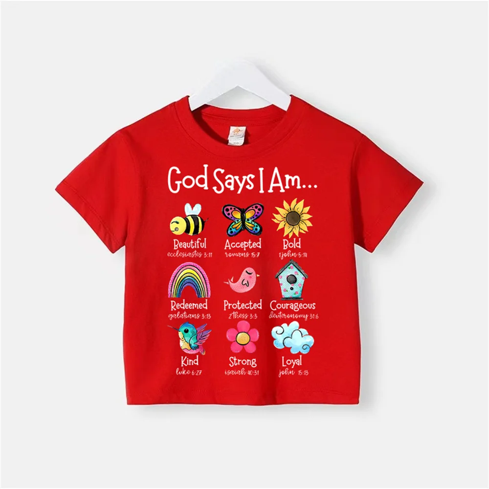 Children's small print short sleeve top Baby Baby cotton T-shirt Comfortable sports boys girls top cotton T-shirt top